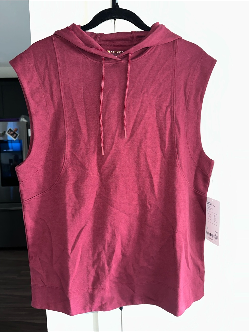 Athleta Sleeveless Hooded Tank - Rose